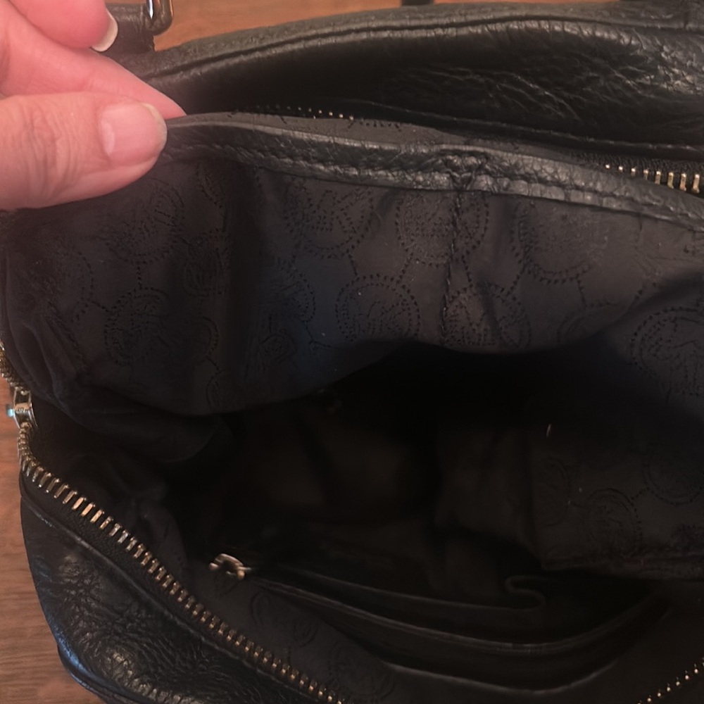 Michael Michael Kors Black Pebbled Leather Bedford Satchel - Picture 8 of 15
